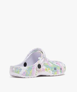 Sabots souples à motif feuillage femme vue4 - GEMO (PLAGE) - GEMO