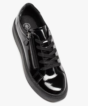 Baskets femme vernies à zip et à lacets  vue5 - GEMO (SPORTSWR) - GEMO