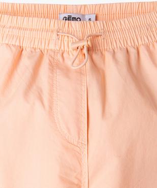 Pantalon cargo parachute en toile fine fille vue3 - GEMO 4G FILLE - GEMO