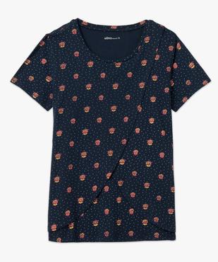 Tee-shirt de grossesse et d'allaitement à motifs vue4 - GEMO 4G MATERN - GEMO