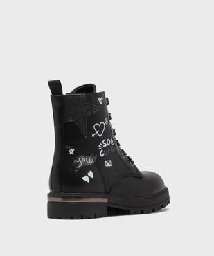 Bottines avec inscriptions et touches pailletées fille - Lovely Wings vue4 - LOVELY WINGS GEMO FOR GOOD - GEMO