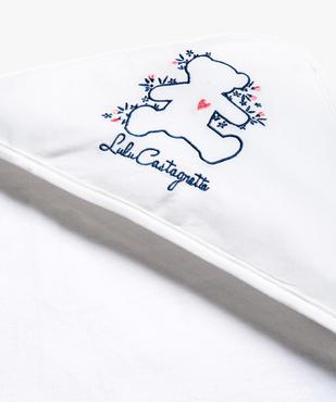 Cape de bain bébé à capuche en jersey et éponge - LuluCastagnette vue3 - LULUCASTAGNETTE - GEMO