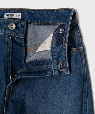 Jean mum taille haute fille vue2 - GEMO 4G FILLE - GEMO