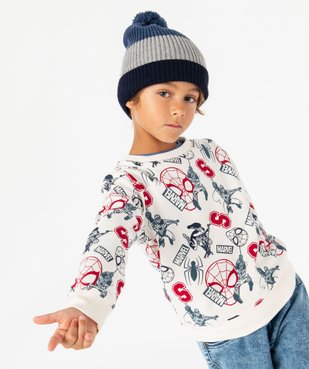 Sweat à motif Spiderman avec intérieur molletonné garçon - Marvel vue1 - SPIDERMAN - GEMO