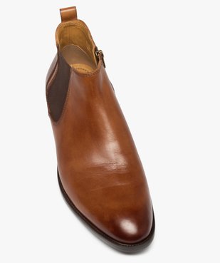 Boots homme dessus cuir uni – Pierre Cardin Diffusion vue5 - PIERRE CARDIN DIFFUSION - GEMO