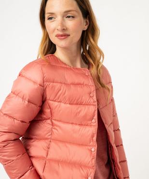 Blouson matelassé à col rond femme vue2 - GEMO 4G FEMME - GEMO