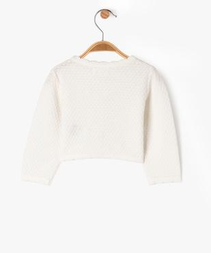 Brassière courte en maille fantaisie bébé fille vue3 - GEMO 4G BEBE - GEMO