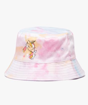Chapeau fille forme bob multicolore réversible vue1 - GEMO (ENFANT) - GEMO