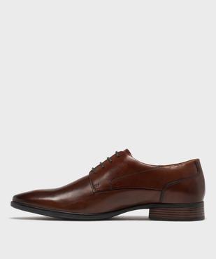 Derbies classiques en cuir à bout carré homme - Pierre Cardin vue3 - PIERRE CARDIN D - GEMO