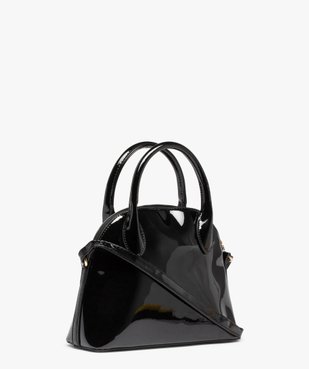 Sac à main femme uni et verni à bandoulière vue2 - GEMO (ACCESS) - GEMO