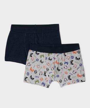 Boxer en coton stretch garçon (lot de 2) vue1 - GEMO 4G GARCON - GEMO