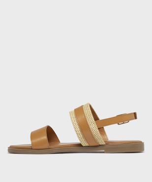 Sandales à talon plat et brides fantaisie femme  vue4 - FOLLOW ME - GEMO