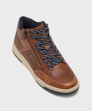 Baskets montantes avec lacets et zip homme - Lee Cooper vue6 - LEE COOPER - GEMO