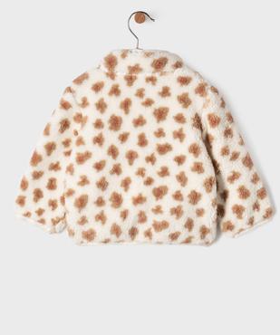 Sweat zippé en sherpa bébé fille vue4 - GEMO(BEBE DEBT) - GEMO