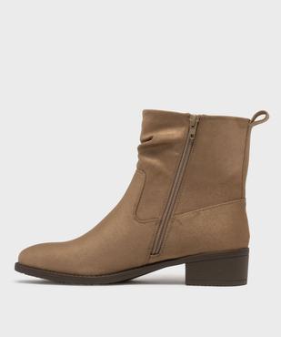Bottines à talon avec tige souple femme - Valentina Baldano vue3 - VALENTINA BALDANO GEMO FORGOOD - GEMO