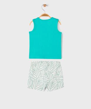 Ensemble 2 pièces short et débardeur bébé garçon vue4 - GEMO 4G BEBE - GEMO