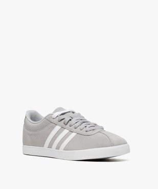 Tennis femme dessus cuir à bandes contrastantes - Adidas vue2 - ADIDAS - GEMO