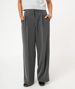 Pantalon large à pinces femme vue2 - GEMO(FEMME PAP) - GEMO