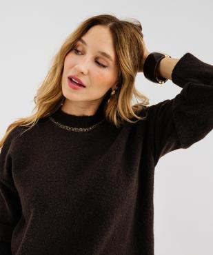 Robe pull en maille femme vue2 - GEMO 4G FEMME - GEMO