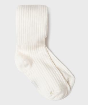 Collant uni en maille côtelée fille vue1 - GEMO 4G FILLE - GEMO