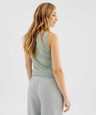 Débardeur à col rond femme vue4 - GEMO 4G FEMME - GEMO