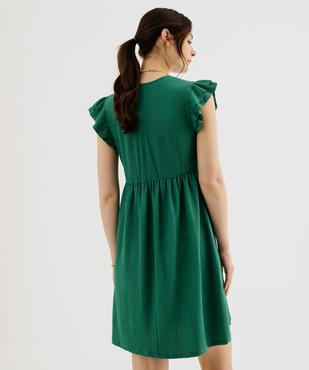 Robe à manches volantées avec taille empire femme vue3 - GEMO(FEMME PAP) - GEMO