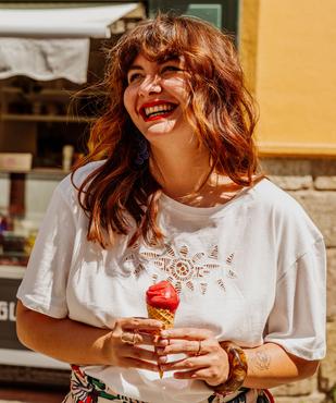 Tee-shirt manches courtes avec motif brodé femme grande taille vue1 - GEMO (G TAILLE) - GEMO