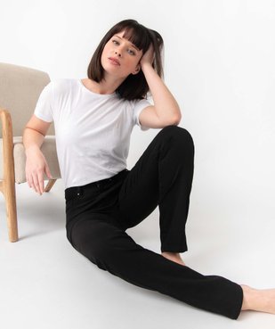 Pantalon coupe Regular taille normale femme vue1 - GEMO 4G FEMME - GEMO