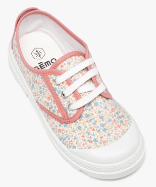 Baskets fille à semelle crantée dessus tissu imprimé vue5 - GEMO (ENFANT) - GEMO