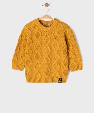 Pull à torsades bébé garçon - LuluCastagnette vue1 - LULUCASTAGNETTE - GEMO
