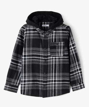 Chemise à carreaux avec capuche garçon vue2 - GEMO (ENFANT) - GEMO