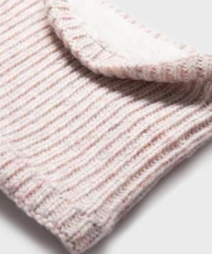 Echarpe tour de cou en maille doublé sherpa fille vue2 - GEMO (ENFANT) - GEMO