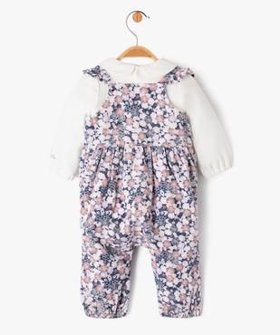 Ensemble 2 pièces salopette et body bébé fille - LuluCastagnette vue4 - LULUCASTAGNETTE - GEMO