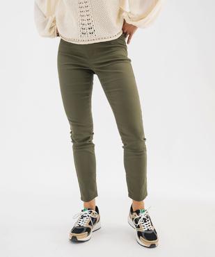 Pantalon slim avec taille élastique femme vue1 - GEMO(FEMME PAP) - GEMO