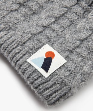 Echarpe snood à torsades doublure polaire bébé garçon vue2 - GEMO 4G BEBE - GEMO