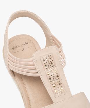 Sandales à petit talon compensé et brides élastiques femme vue6 - VALENTINA BALDA - GEMO