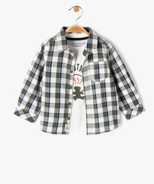 Ensemble chemise + tee-shirt manches longues bébé garçon - LuluCastagnette vue1 - LULUCASTAGNETTE - GEMO