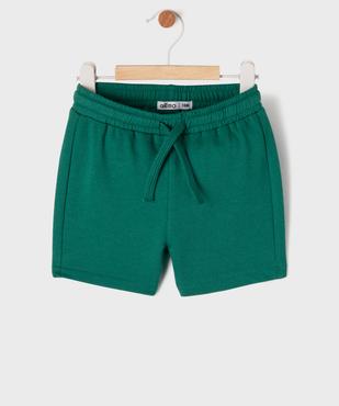 Short en maille French Terry avec taille élastique bébé garçon vue1 - GEMO(BEBE DEBT) - GEMO