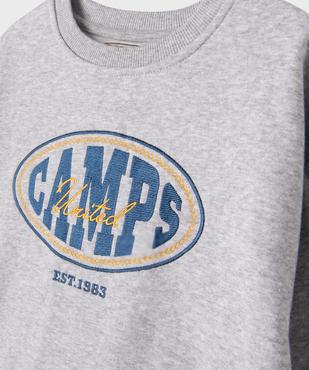 Sweat avec inscription brodée garçon - Camps United vue2 - CAMPS - GEMO