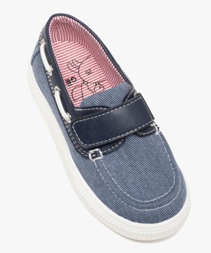 Chaussures bateau garçon en toile denim avec scratch vue6 - GEMO 4G GARCON - GEMO