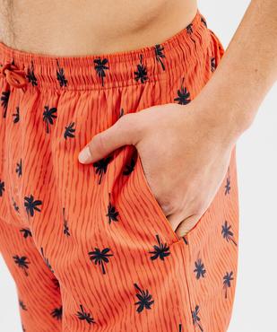 Short de bain imprimé palmiers homme vue4 - GEMO (PLAGE) - GEMO