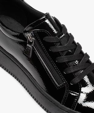 Baskets femme vernies à zip et à lacets  vue6 - GEMO (SPORTSWR) - GEMO