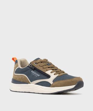 Baskets basses à lacets et zip homme - Roadsign vue2 - ROADSIGN D - GEMO