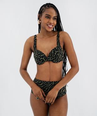 Haut de maillot de bain corbeille à bonnets moussés femme vue3 - GEMO (PLAGE) - GEMO