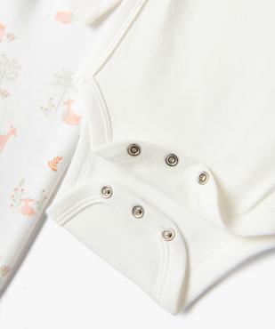 Ensemble de naissance 3 pièces pyjama + body + bavoir vue2 - GEMO 4G BEBE - GEMO