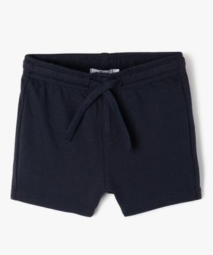 Short en maille avec taille ajustable bébé garçon vue1 - GEMO(BEBE DEBT) - GEMO