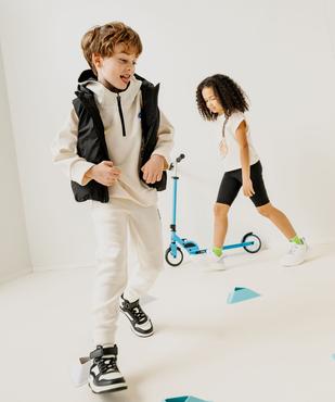 Jogging ajusté avec bas de jambe zippé garçon vue1 - GEMO (ENFANT) - GEMO