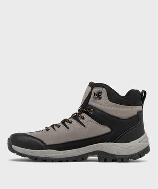 Chaussures de randonnée montantes à semelle crantée homme vue3 - 5 MILES - GEMO