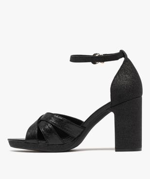 Sandales à talon haut brillantes femme vue3 - FOLLOW ME - GEMO