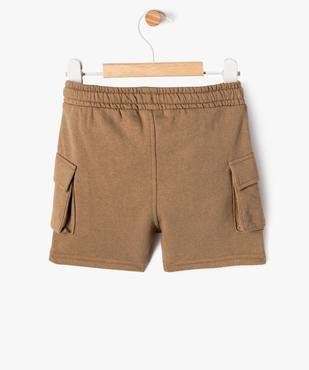 Short en maille coupe cargo bébé garçon vue3 - GEMO(BEBE DEBT) - GEMO